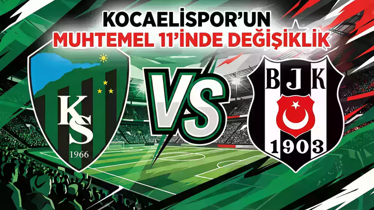 Kocaelispor'un Beşiktaş karşısındaki muhtemel 11'inde değişiklik